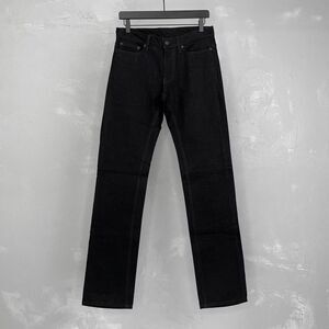 NEW OAK NYC Slim Straight Black Denim Jeans Fits 30 x 34